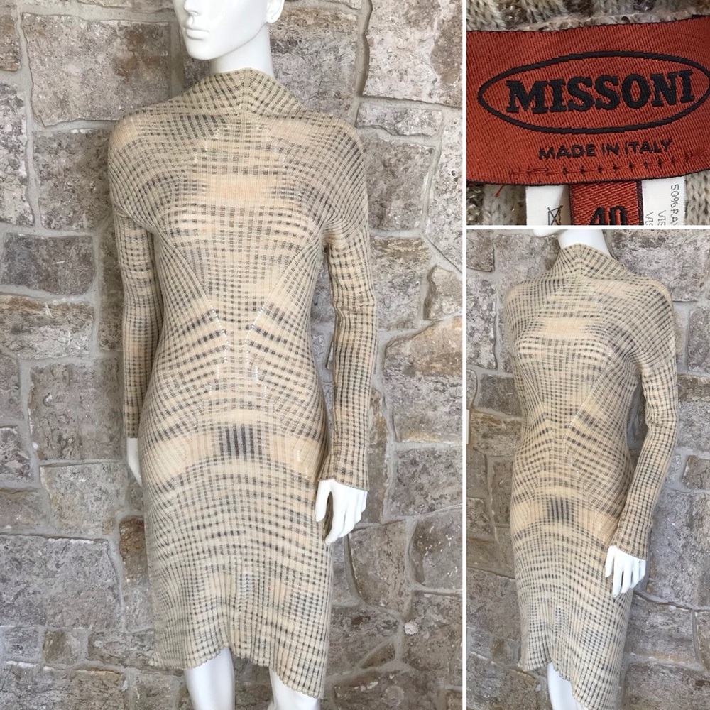 Stunning Vintage 1999 F/W Collection Missoni Sweater Dress
